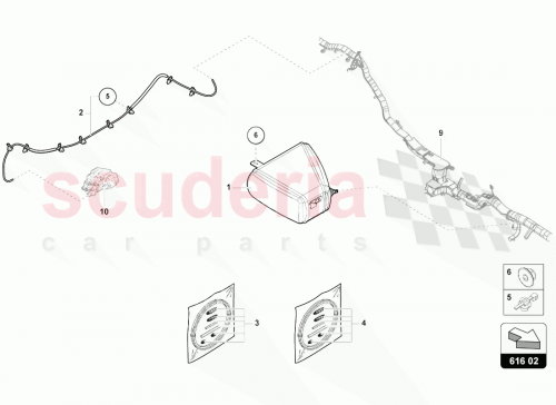 Part Diagram for Lamborghini 4M0698141A