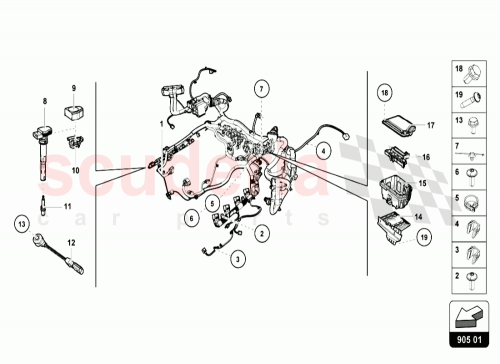 Part Diagram for Lamborghini 4S8971713