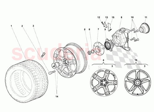 Part Diagram for Lamborghini 410614149