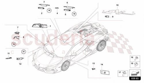 Part Diagram for Lamborghini 47B035742A