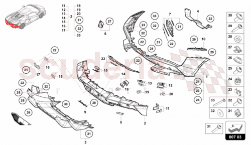 Part Diagram for Lamborghini 47B807501R