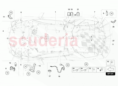 Part Diagram for Lamborghini 07M971627C