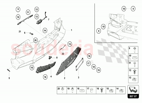 Part Diagram for Lamborghini 470807834c