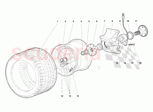 Part Diagram for Lamborghini 0052001074