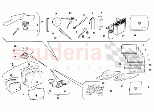 Part Diagram for Lamborghini 400012003DA