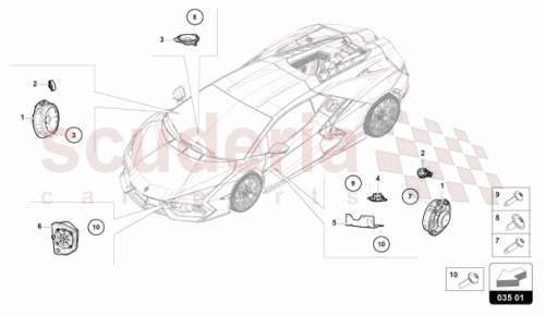 Part Diagram for Lamborghini 5H0035453