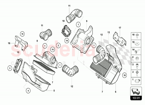 Part Diagram for Lamborghini 470133843A
