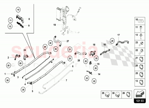 Part Diagram for Lamborghini 4S0121444B