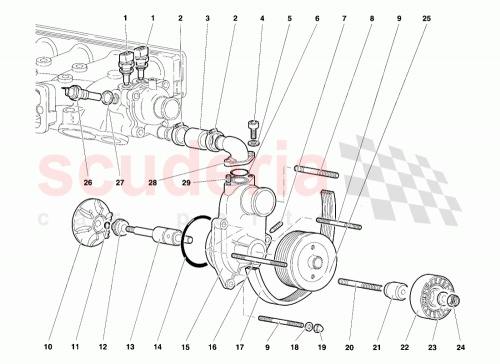 Part Diagram for Lamborghini 001736801