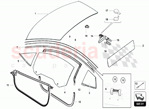 Part Diagram for Lamborghini 8J0857511F4PK