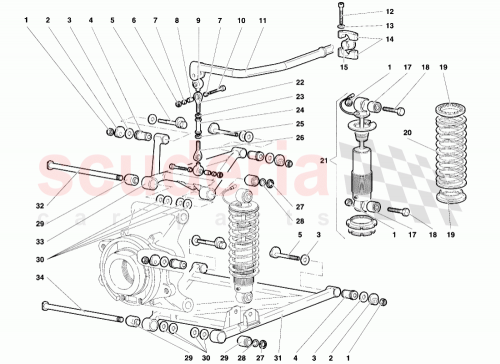 Part Diagram for Lamborghini 008401710