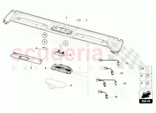 Part Diagram for Lamborghini 8J8035711A