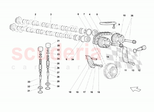 Part Diagram for Lamborghini 07M109423A