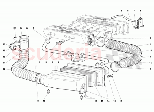Part Diagram for Lamborghini 009453162