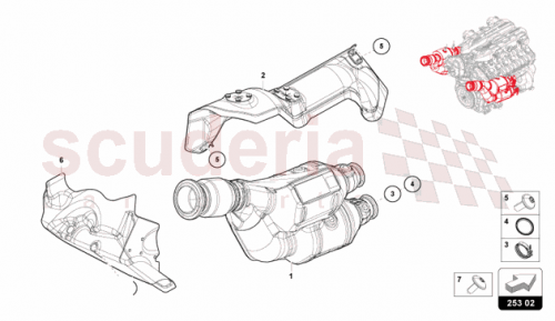 Part Diagram for Lamborghini 47B317104