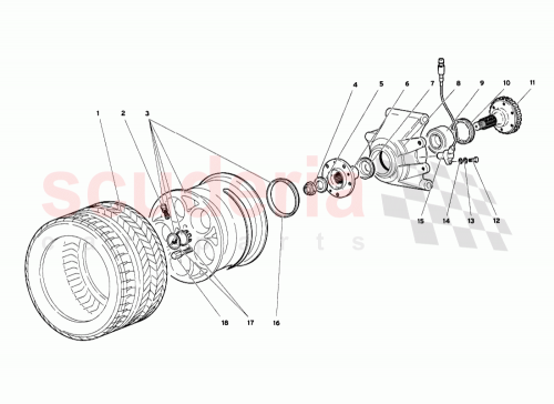 Part Diagram for Lamborghini 0052006301