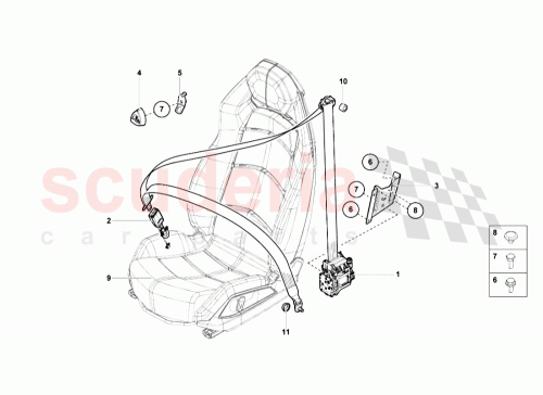 Part Diagram for Lamborghini 4L0857756E