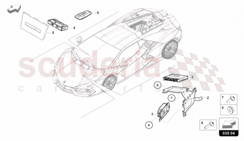 Part Diagram for Lamborghini 47B035335