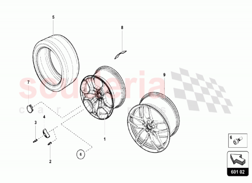 Part Diagram for Lamborghini 4T0601303