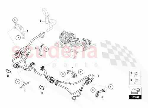 Part Diagram for Lamborghini 0P2133167C