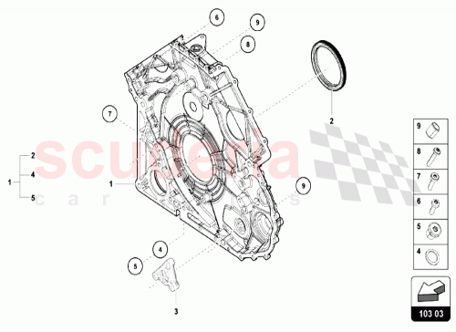 Part Diagram for Lamborghini 07L103051A