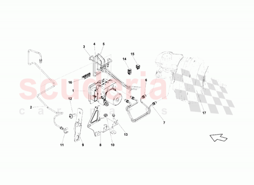Part Diagram for Lamborghini 4F0614177
