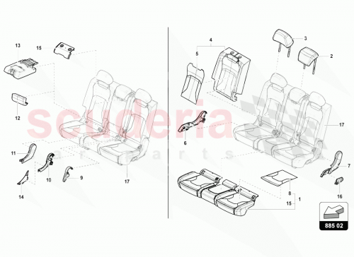 Part Diagram for Lamborghini 4ML885901B
