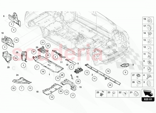 Part Diagram for Lamborghini WHT004907