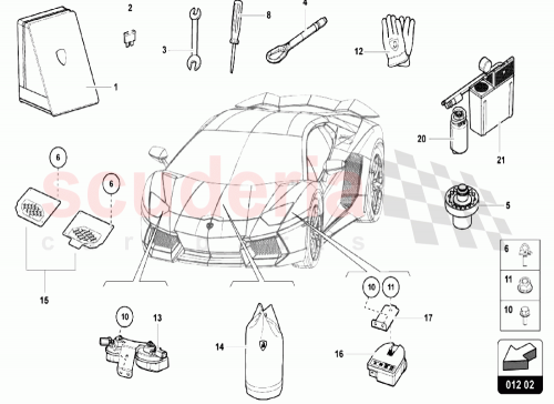 Part Diagram for Lamborghini 471863691C
