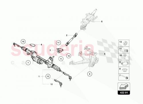 Part Diagram for Lamborghini 4S1423050L