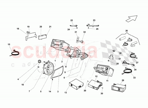 Part Diagram for Lamborghini 400035053A