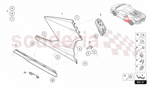 Part Diagram for Lamborghini 47B8630983FZ