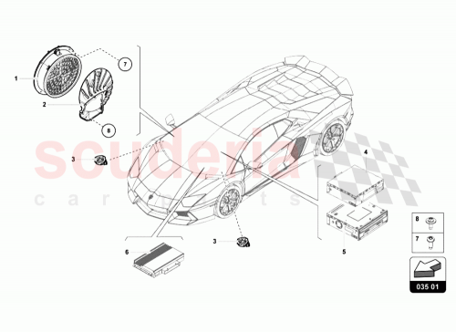 Part Diagram for Lamborghini 8T0035399