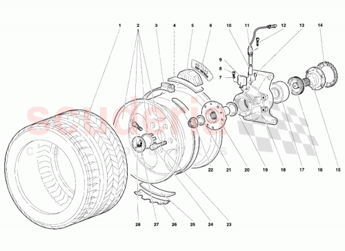 Part Diagram for Lamborghini 005235331