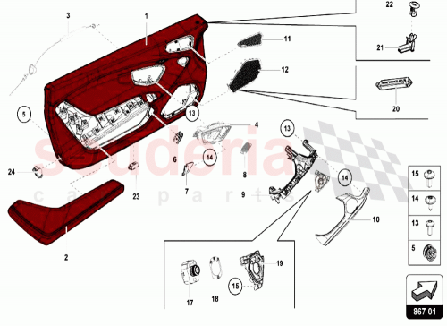 Part Diagram for Lamborghini 4T0837307