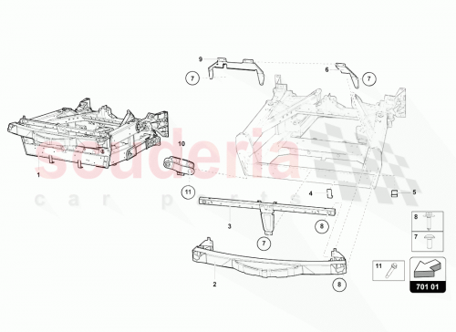 Part Diagram for Lamborghini 470807195A
