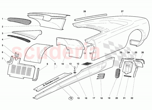 Part Diagram for Lamborghini 009430131