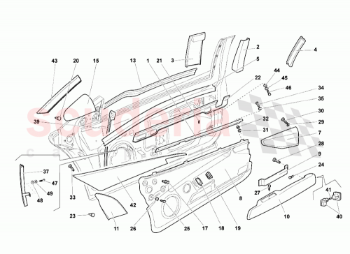 Part Diagram for Lamborghini 417867015C