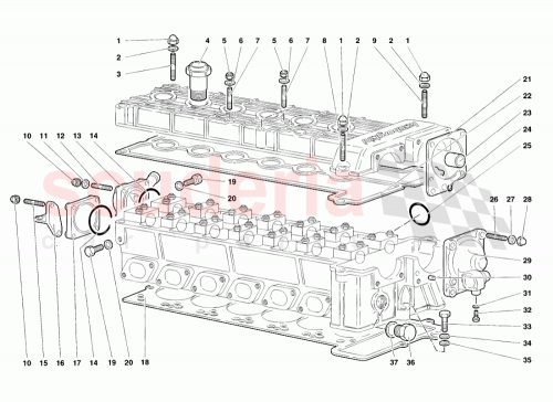 Part Diagram for Lamborghini 0011001006