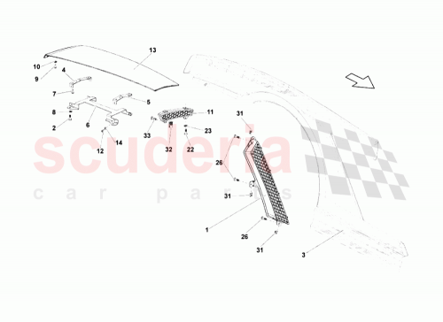 Part Diagram for Lamborghini 400827993C