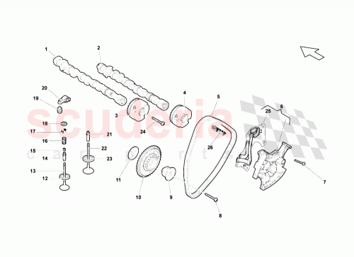 Part Diagram for Lamborghini 06E109465BK