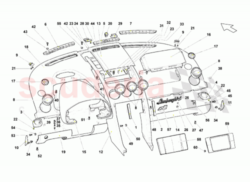Part Diagram for Lamborghini 400035231