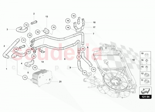 Part Diagram for Lamborghini 470121071C