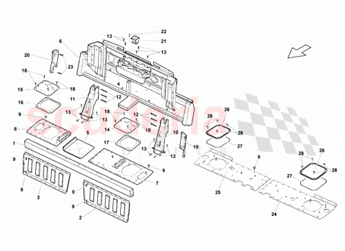 Part Diagram for Lamborghini 407803228A