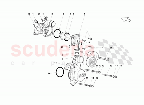Part Diagram for Lamborghini 07M121121C