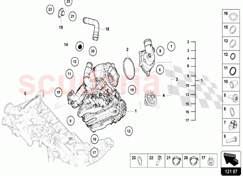 Part Diagram for Lamborghini 079121119C