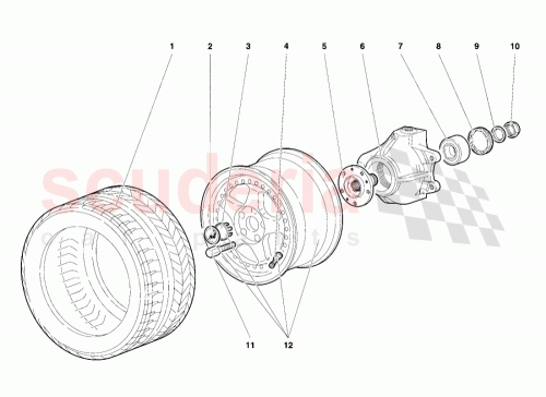 Part Diagram for Lamborghini 005137348