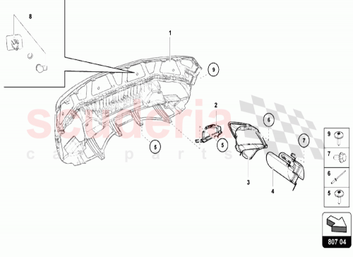 Part Diagram for Lamborghini 4T0253697F