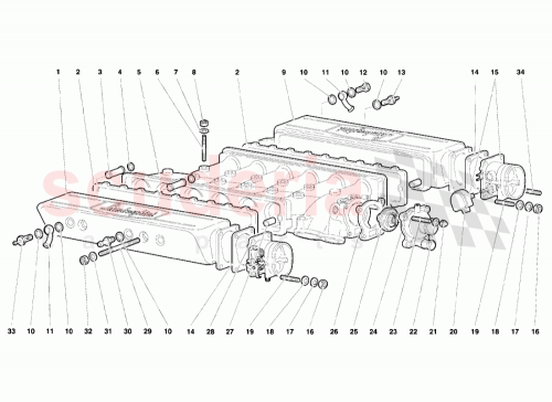 Part Diagram for Lamborghini 001332813