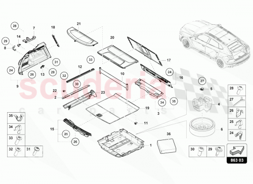 Part Diagram for Lamborghini 4M88637974PK